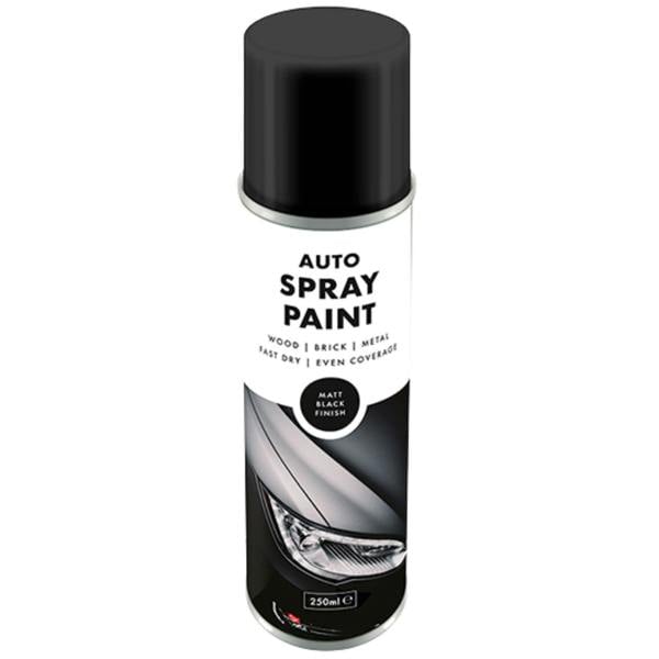 Overlay Matt Black Auto Professional Spray Paint 250ml