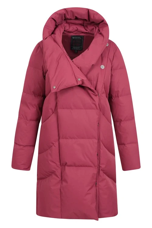 Mountain Warehouse Womens/Ladies Cosy Extreme II Wrap Down Jacket - Burgundy