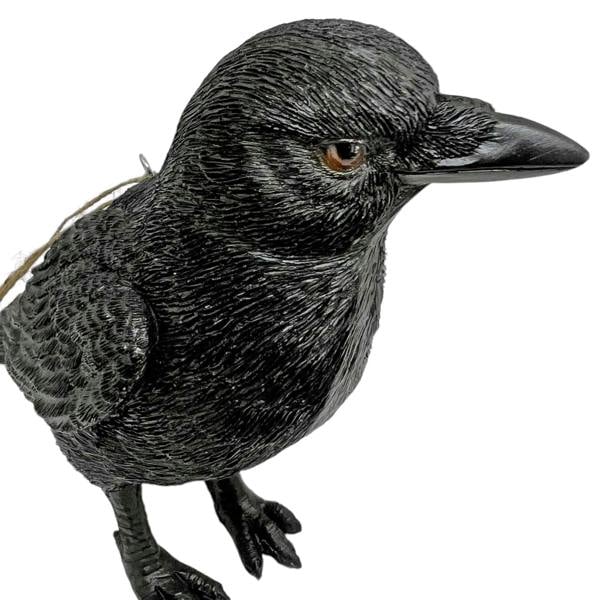 Farmwood Black Crow Bird Garden Ornament