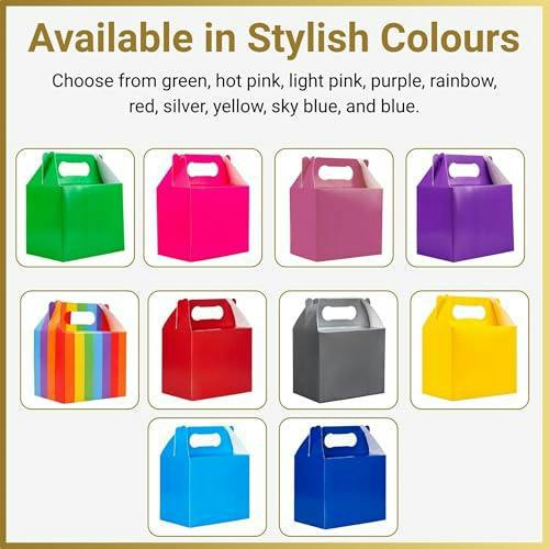 20 to 30 Pack Red Cardboard Party Food Boxes for Snacks, Cakes and Treats image 7