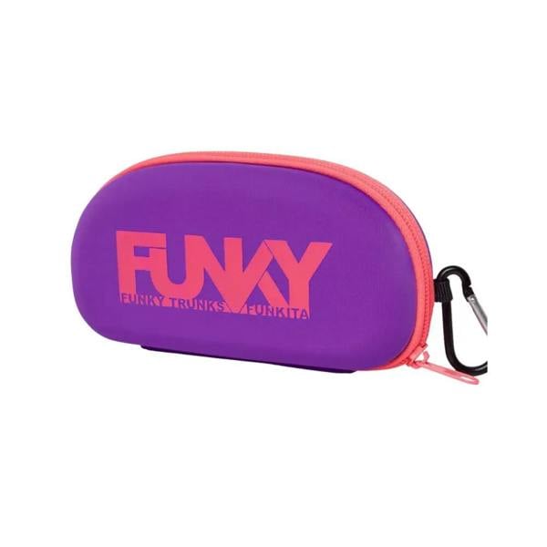 Funkita Purple Punch Case closed goggle case in purple and pink