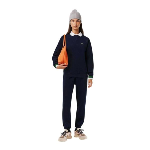 Lacoste Womens/Ladies Embroidered Logo Cotton Blend Sweatshirt - Navy - 