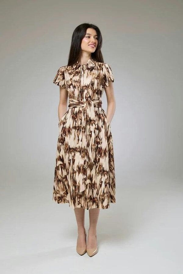 Lioness by TF Desert Safari Short Sleeve Shirt Dress