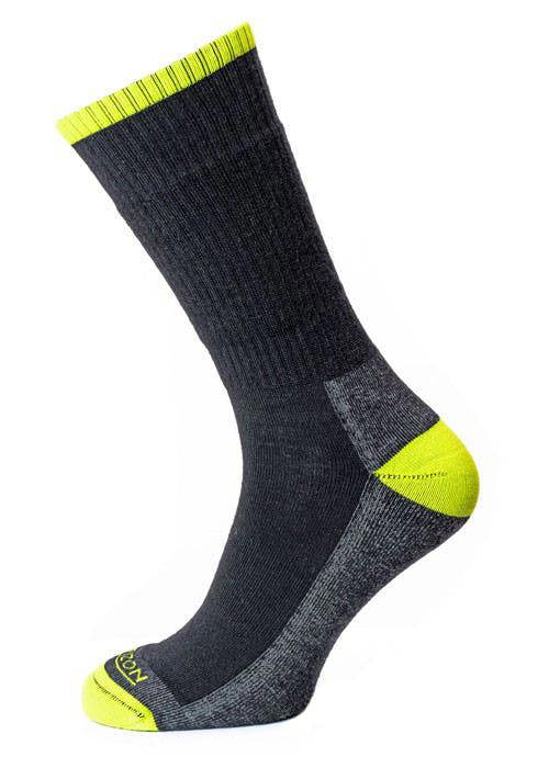 Horizon Socks Horizon Merino Hike Sock - Anthracite Marl/Lime