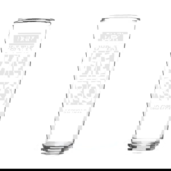 Personalised Memento Company Personalised My Hero Pint Glass