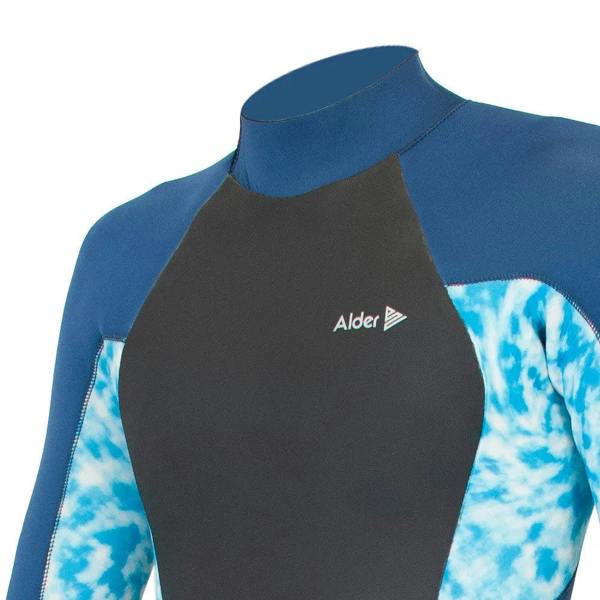 Alder Kids Stealth Junior 5/4mm Back Zip Blue Wetsuit