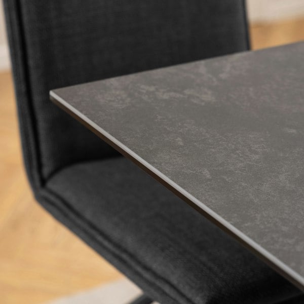 Furniture To Go Heaven Dining Table with Ceramic Black Top 135cm