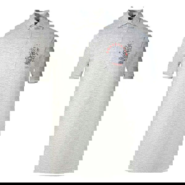 Aquascutum Unisex Adult Aldis London Logo Polo Shirt - Grey