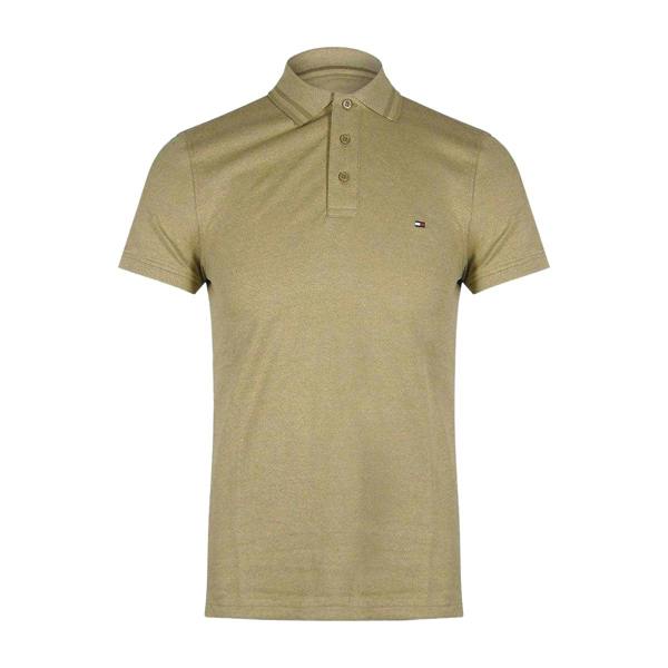 Tommy Hilfiger Mens Polo Shirt - Beige - 