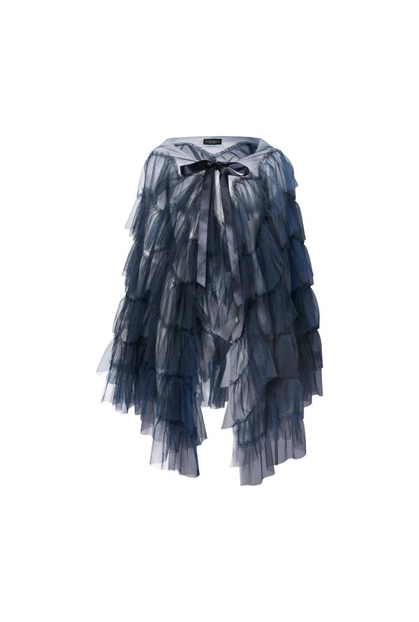 James Lakeland Navy Organza Shawl