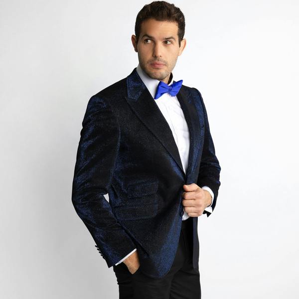 LUXURY FITTED SPARKLING DINNER JACKET – Premium Men's Patterned Shirt by Claudio Lugli | Bold Design, Tailored Fit, Best Printed Shirts