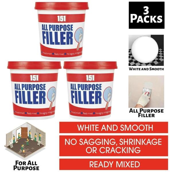 151 3X All Purpose Filler White Tub 600G
