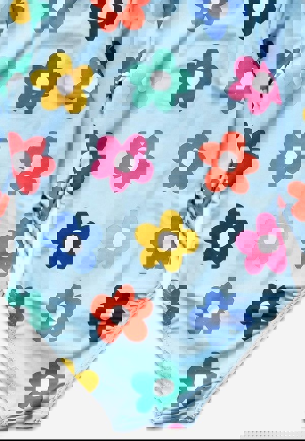 Rainbow Bloom Print Long - Sleeved Kids' Swimsuit - Toby Tiger