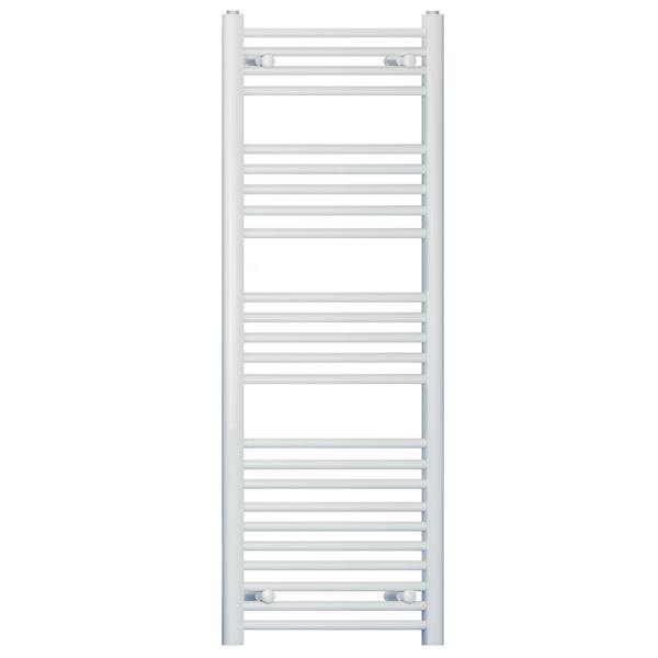 400mm-x-1400mm-Straight-White-Heated-Bathroom-Towel-Rail-Radiator-For-Central-Heating-UK-19mm-Tube