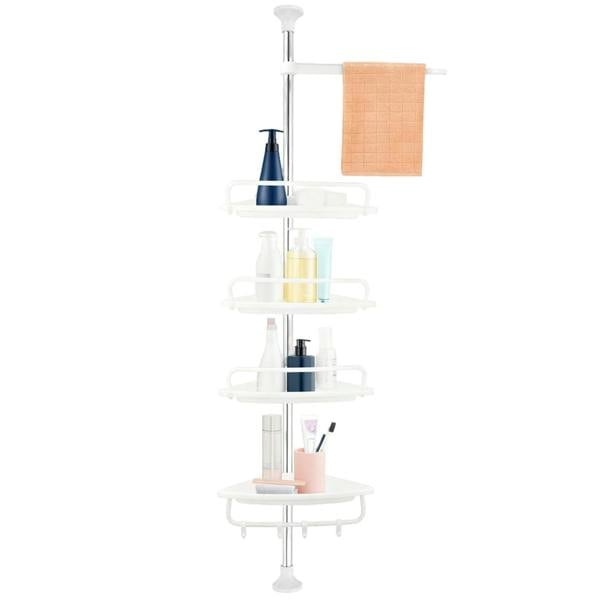 Havendro 4-Tier Telescopic Bathroom Corner Shelf Wall Mount Shower Caddy Storage Organizer