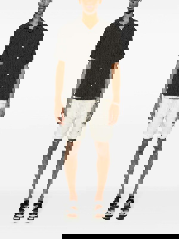 Palm Angels Monogram Studded Sweatshorts White - Supplied FashionPALM ANGELS