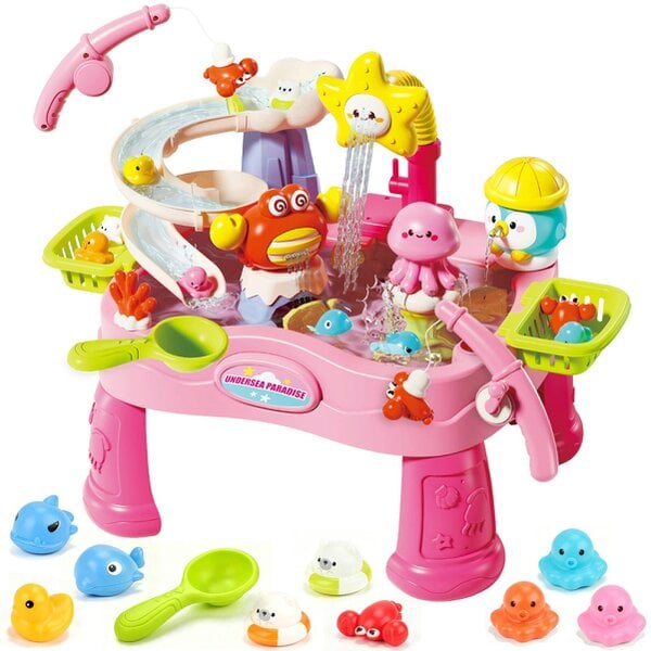 deAO Toys deAO Water Play Sink Table -Pink