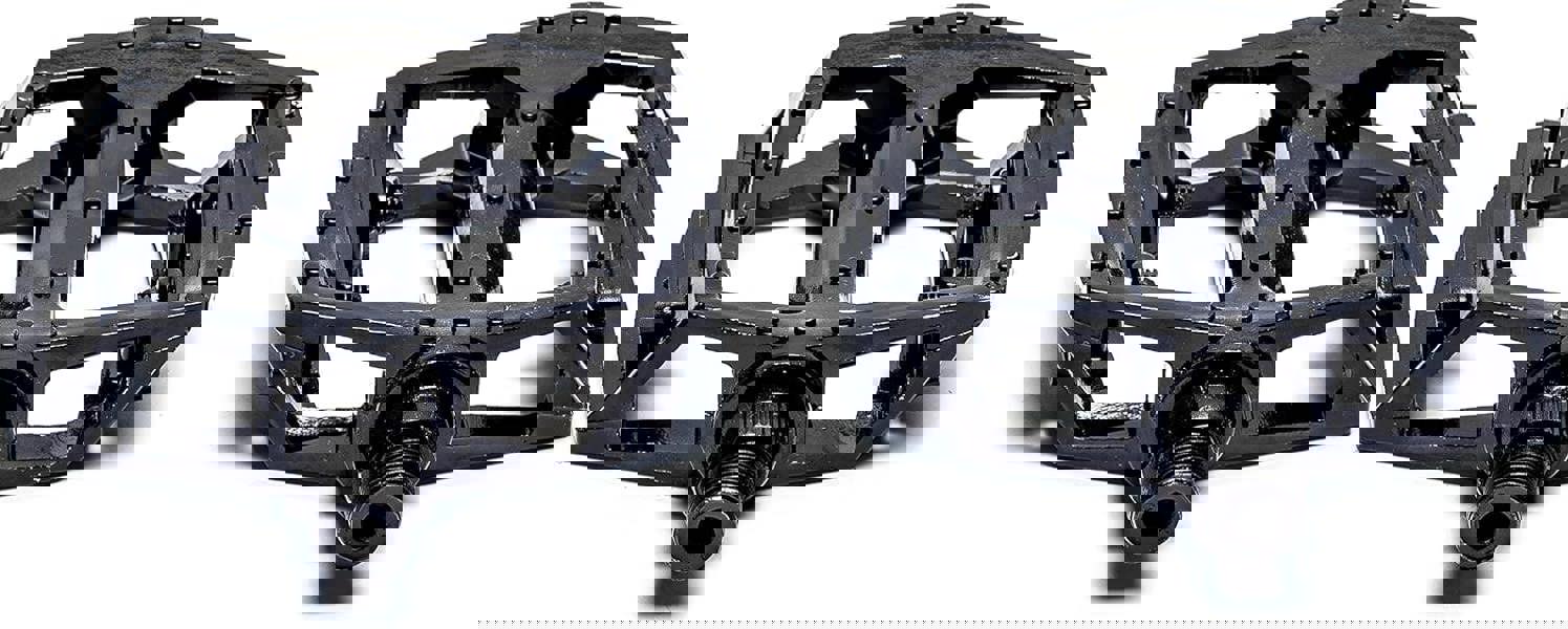 Sport Direct Alloy Flat-Platform 9/16" Black BMX/MTB Bike Pedals British Standards