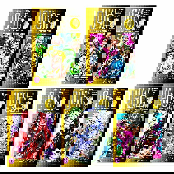 JoJo's Bizarre Adventure Part 5- Golden Wind Series 5 Books Collection Set (Vol 1-5) by Hirohiko Araki