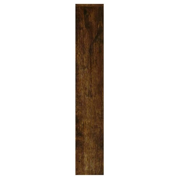 Berkfield Shoe Cabinet with Mirror 3-Layer Smoked Oak 63x17x102.5 cm