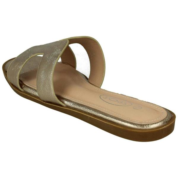 Spot On Ladies Spot On Casual Open Toe Summer Mule