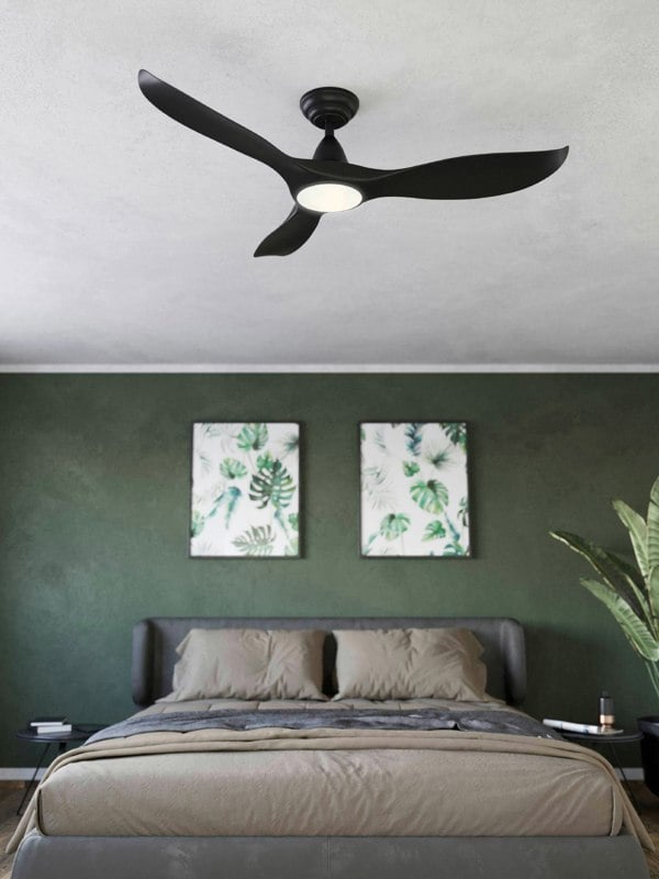 EGLO Cirali 52 Reversible Black LED Ceiling Fan