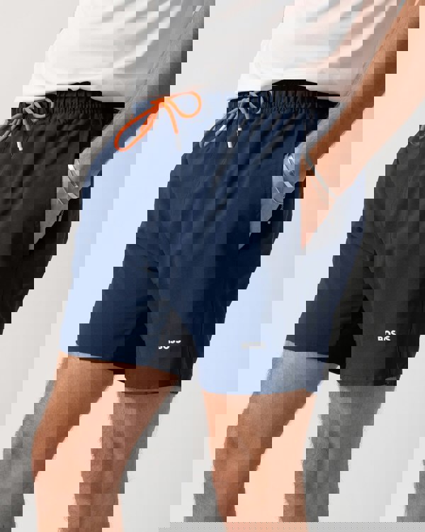 BOSS Orange Tio Mens Swim Shorts - Navy 415 detail