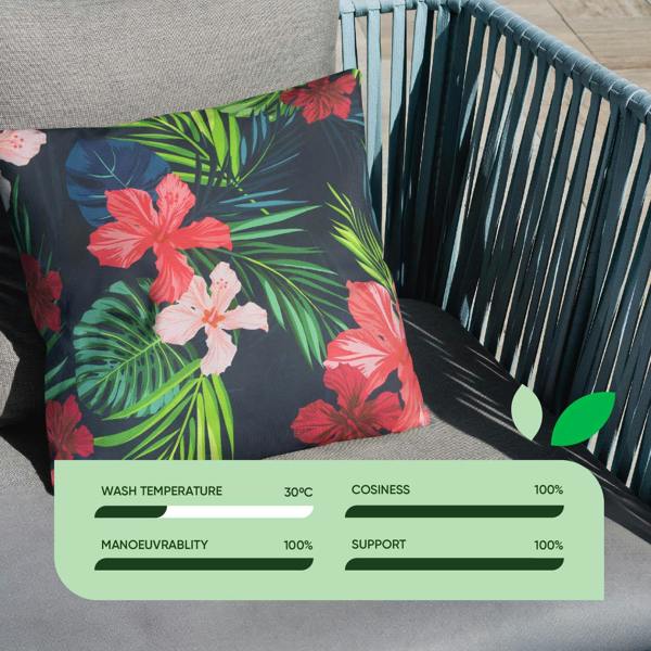 Gardenwize Pair of Outdoor Scatter Cushions – Tropical Leaf Design