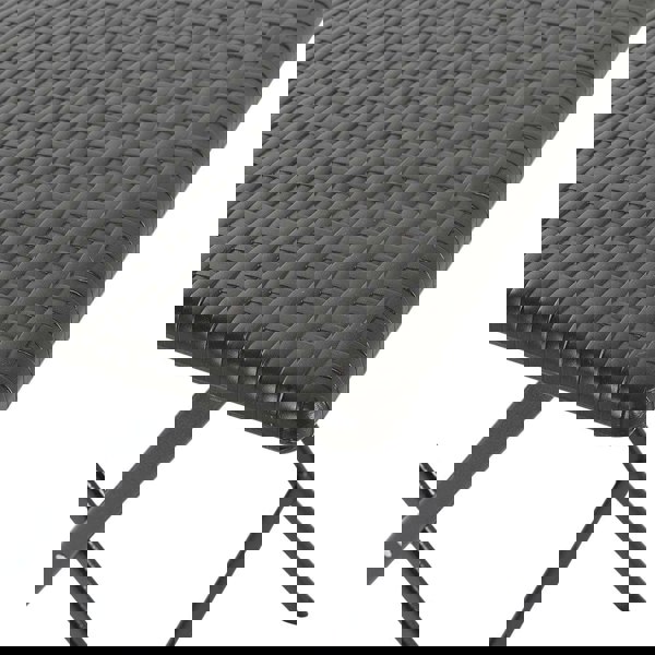 Set of 2 Outdoor Rattan Plastic Folding Chairs for Parties Events and More Garden Dining Sets Living and Home