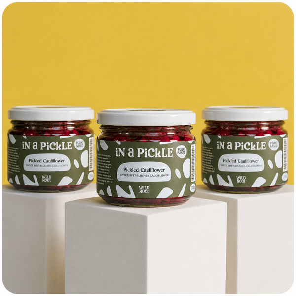 Wild Root 3x Pickled Pink Cauliflower (Plant Based) - 250g