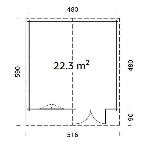 Palmako Britta 19.7 & 22.3m²