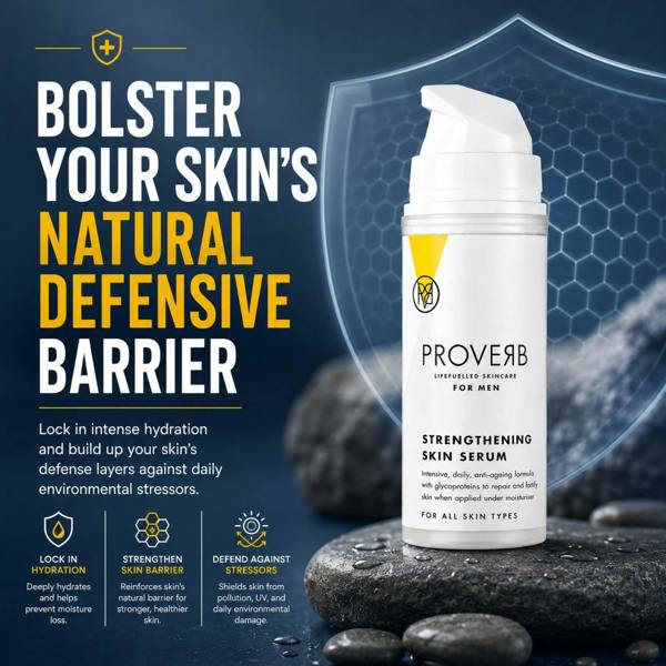 Aquarius Proverb Life Fuelled Strengthening Skin Serum Men Anti-Ageing Treatment 30ml
