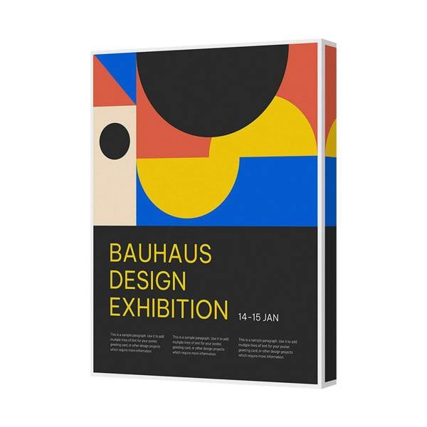 Benjamin Tate Design Bauhaus Design Exhibition Canvas Print Poster Modern Wall Art