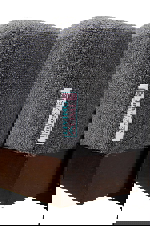 Living and Home Dark Grey Upholstered Bench with a Removable Pillow