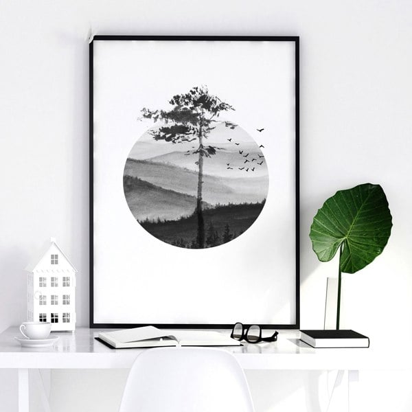 Office wall graphics | set of 3 Scandinavian wall art prints