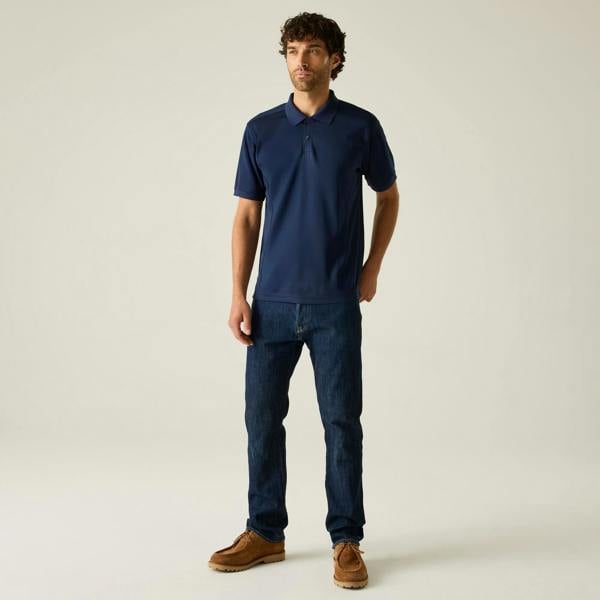 Regatta Professional Unisex Adult Pique Polo Shirt - Navy Blue - 