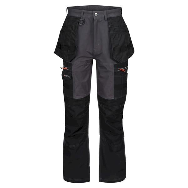 Regatta Professional Mens Softshell Stretch Work Trousers - Iron/Black