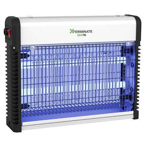 Xterminate UV LED Wall Mounted Fly Zapper Killer Unit Electric for Capturing Flies, Moths, Mosquitoes and Flying Insects, 16w