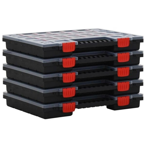 Berkfield Assortment Boxes 5 pcs 40x30x5 cm Polypropylene
