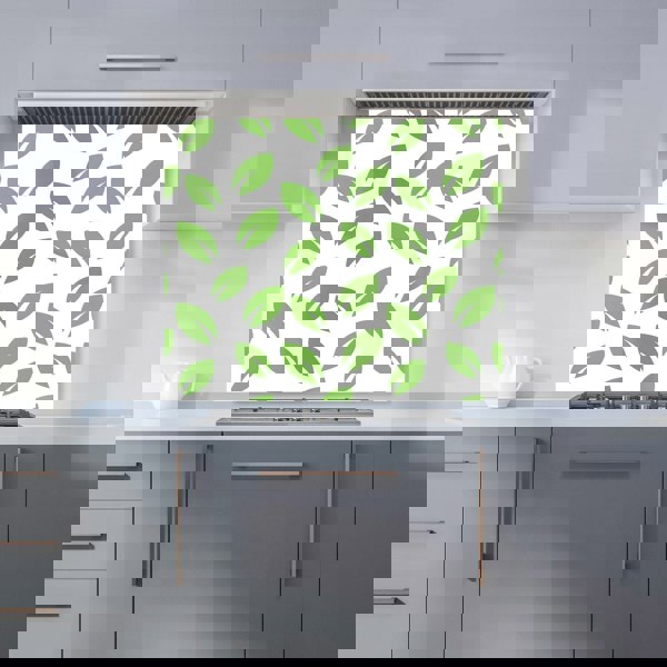 Warren Reed - Designer Leaves Pattern Kitchen Splashback