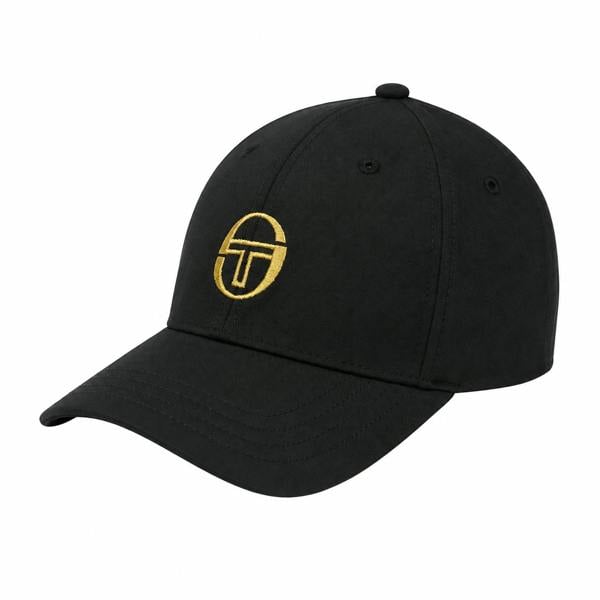 Sergio Tacchini Marz Classic 6 Panel Strapback Cap Black/Gold
