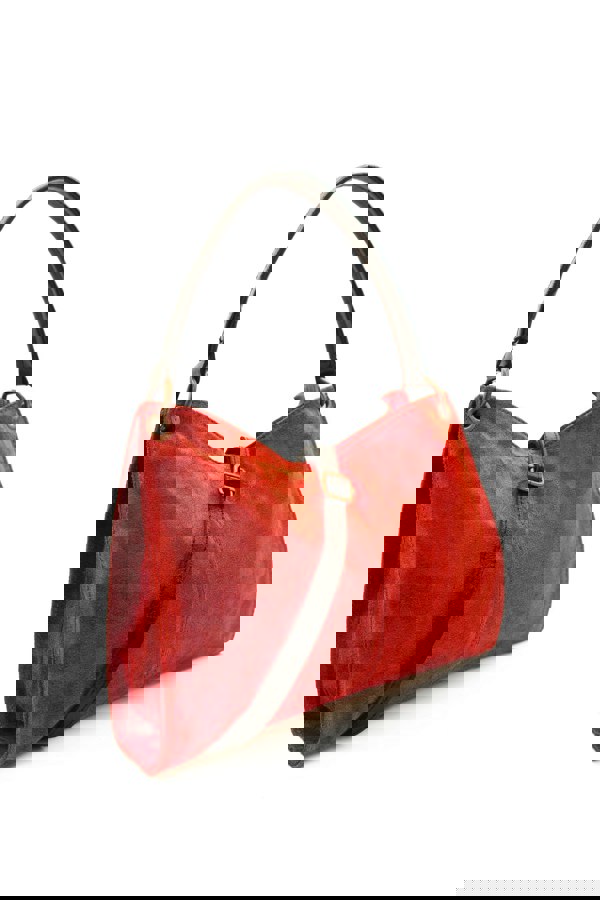 Kitise Genuine Italian Suede Leather Stylish Small Shoulder Bag With Detachable Strap