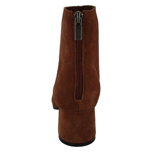 Spot On Ladies Leather Collection Suede Leather Ankle Boots F51134