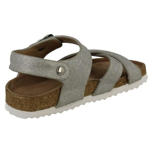 Spot On Girls Spot On Low X Strap Sandal With Buckle Strap H0363