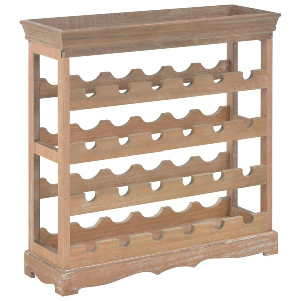 Berkfield Wine Cabinet Brown 70x22.5x70.5 cm MDF