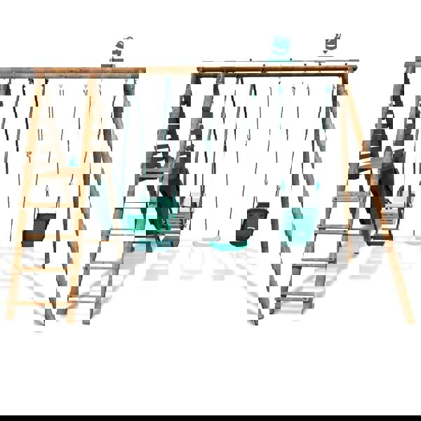 Soulet Colza Wooden Swing Set with Slide