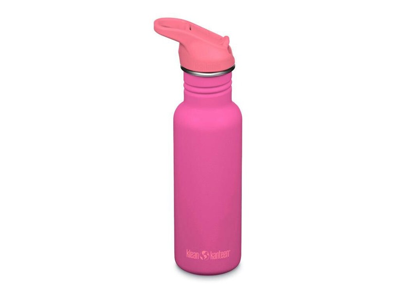 Klean Kanteen 532ml Classic Water Bottle with Flip Seal Sport Cap - Rose Violet