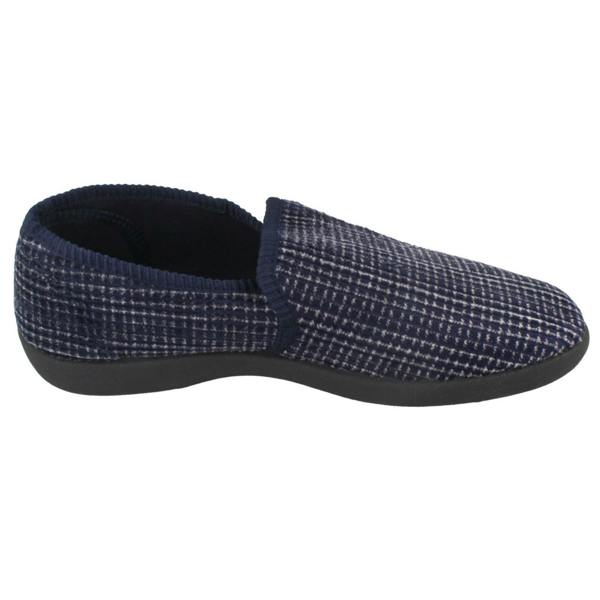 Spot On Mens Spot On Chequered Full Slipper X2034