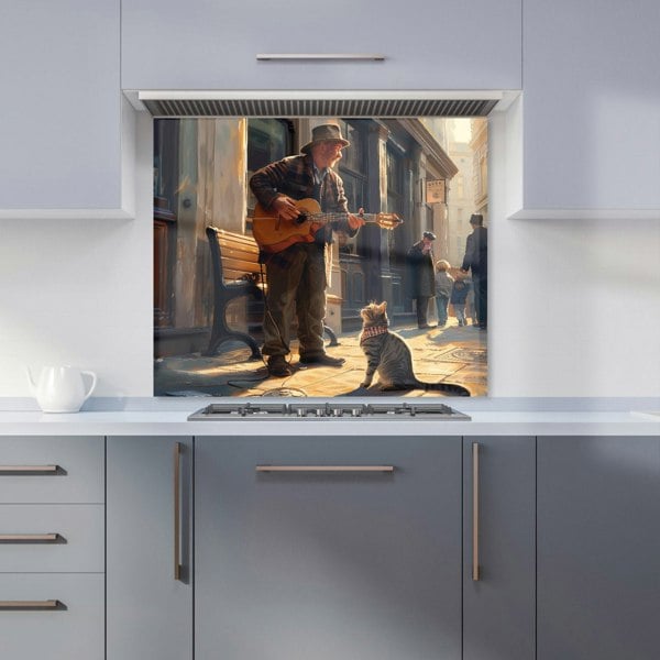 Warren Reed - Designer Busker's Melody and the Cat Kitchen Splashback