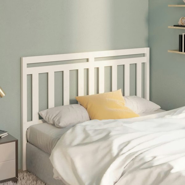 Berkfield Bed Headboard White 166x4x100 cm Solid Wood Pine